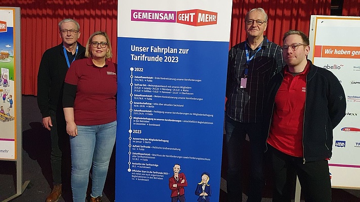 Mitglieder der Tarifkommissionen aus Sachsen-Anhalt bei Auftaktveranstaltung zur Tarifrunde 2023