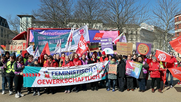 Feministisch, solidarisch, gewerkschaftlich: Demo am 8. März