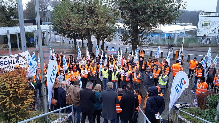 Trennung von Netz und Betrieb: Unterstützung für EVG-Protest wird immer größer