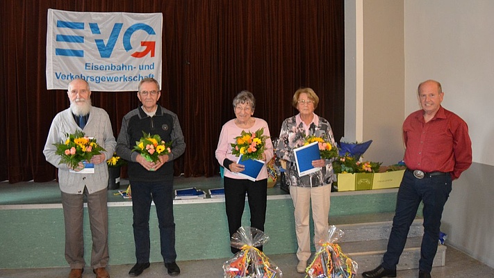 EVG-Ortsverband Ostbrandenburg ehrte Jubilare