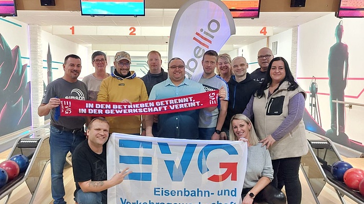 Jahresabschluss beim Weihnachtsbowling in Sangerhausen