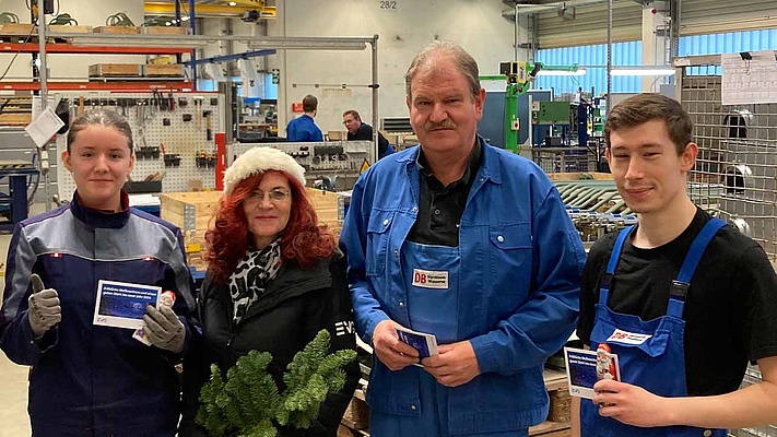 Weihnachtlicher Besuch bei DB Netz Werk Wuppertal – Standort Magdeburg