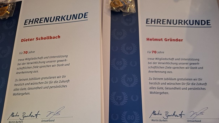 Jubilarehrungen in Sachsen-Anhalt: Dank an Kolleginnen und Kollegen, die unsere Gewerkschaft stark machen