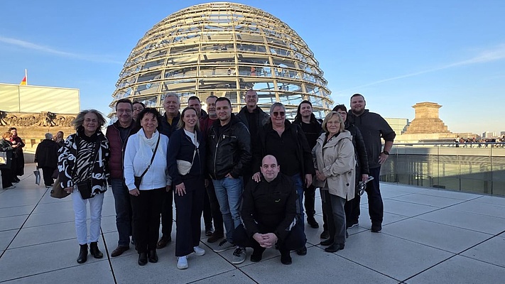 EVG-Mitglieder zu Gast im Deutschen Bundestag
