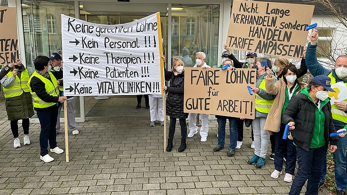 Vital-Kliniken: Tarifverhandlungen abgebrochen