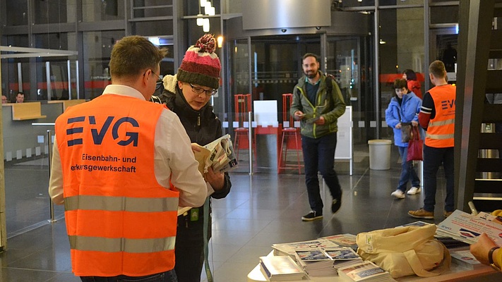 EVG vor Ort am Nordbahnhof