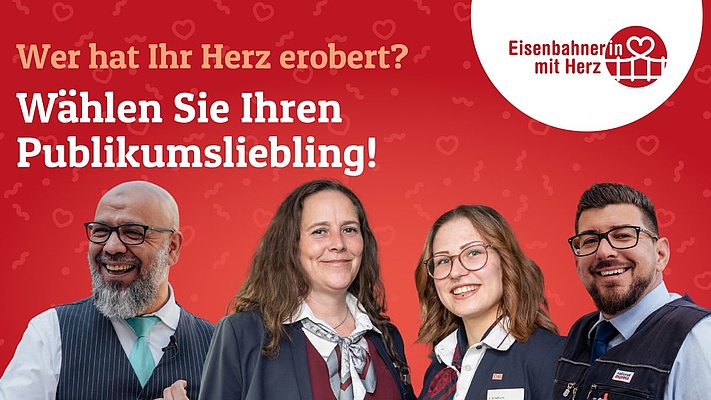 Eisenbahner:in mit Herz: Jetzt für den Publikumspreis 2023 abstimmen!