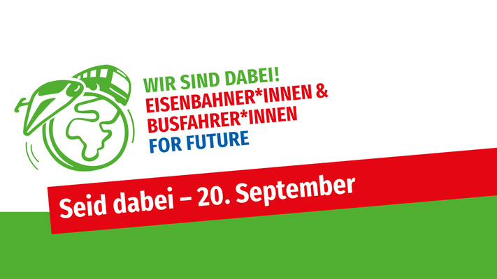 20. September: Solidarität mit den Kolleg*innen bei DB Cargo - Eisenbahner*innen for future