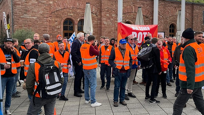Cargo KSZ Duisburg auf Protestkundgebung in Mainz