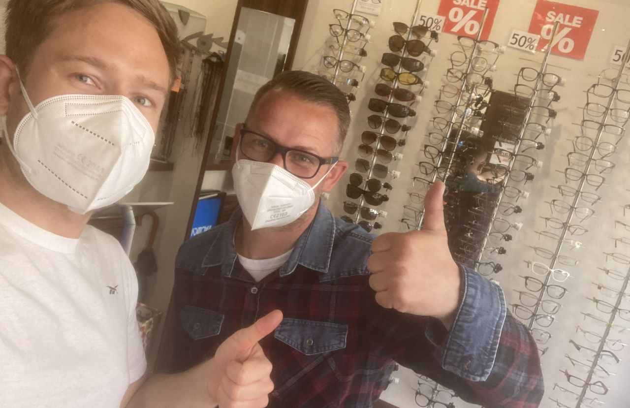 Mit dem Netzwerk 20//45 zu Besuch beim Optiker